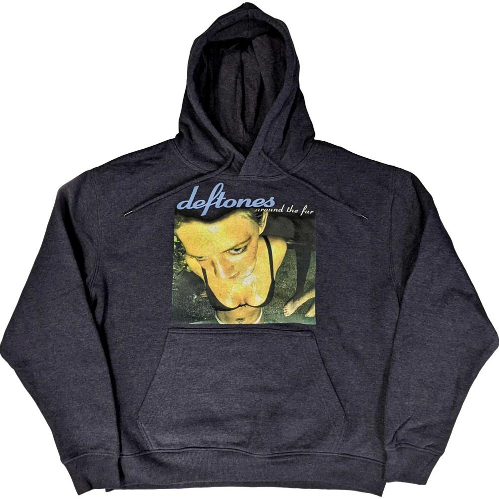 공식 DEFTONES 데프톤즈 Around The Fur 후드 티셔츠 (네이비)
