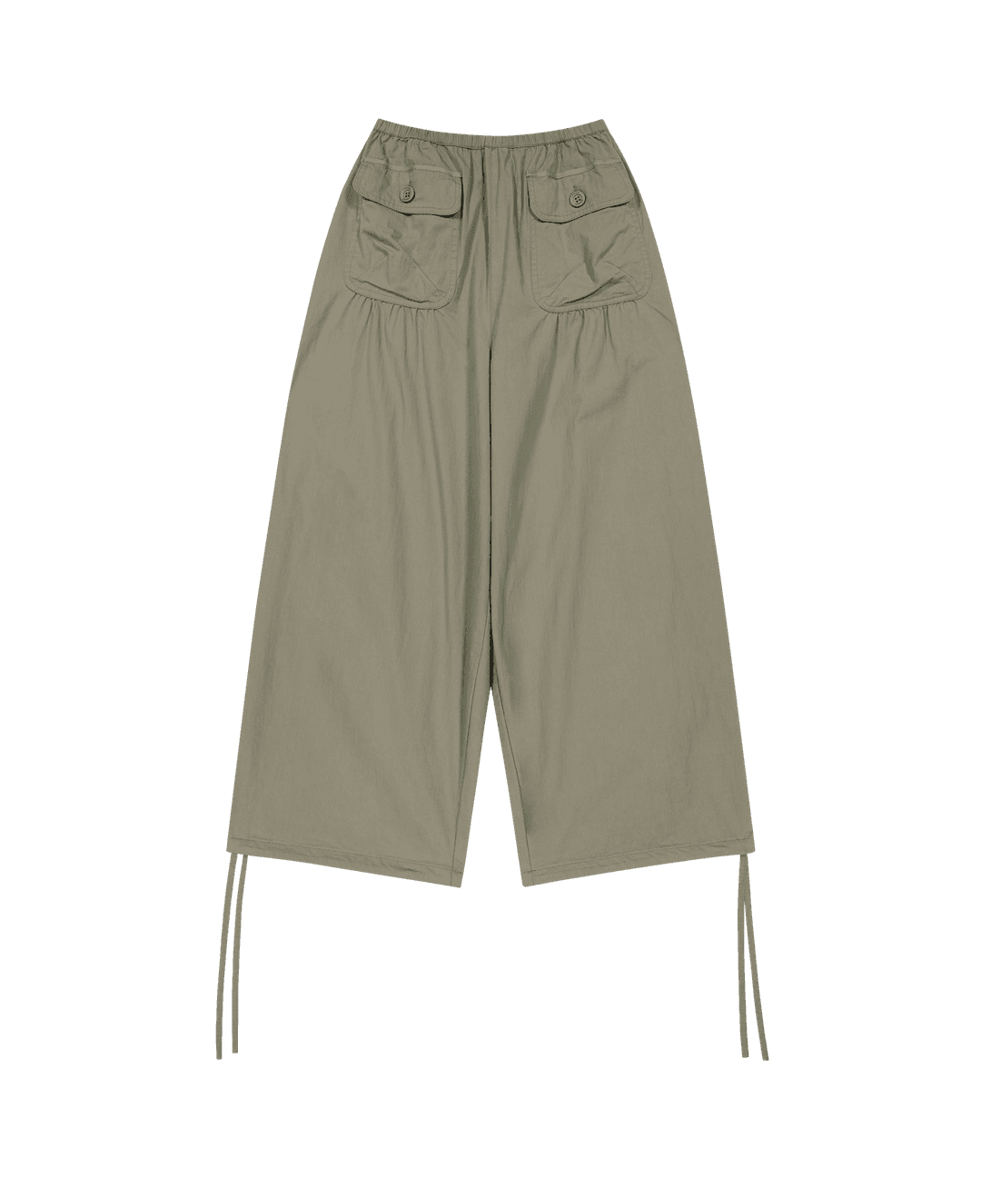 SHIRRING TOBI PANTS KHAKI