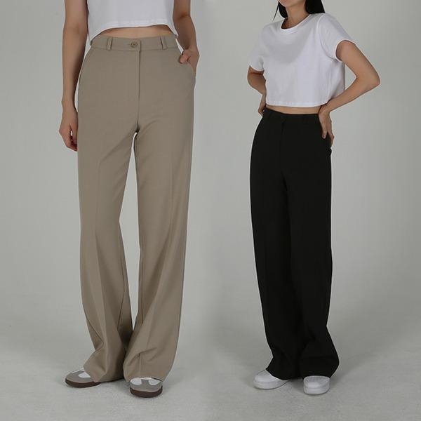 [174]키큰여자바지vol.551*속밴딩스판일자와이드슬랙스