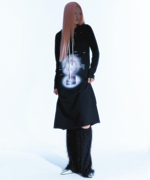 223 브러쉬 레그 워머 - 블랙