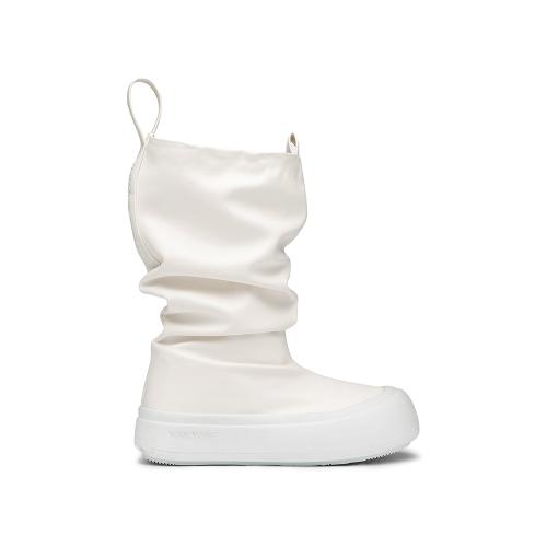 로우 피셔맨 여성 미들부츠-화이트