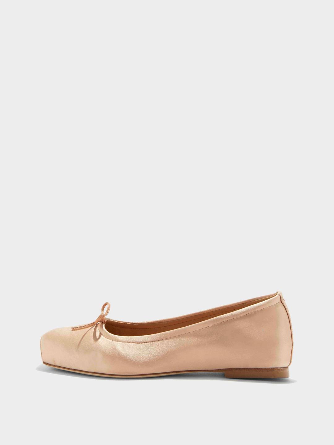 Gabriella Satin Ballet Flats - 37