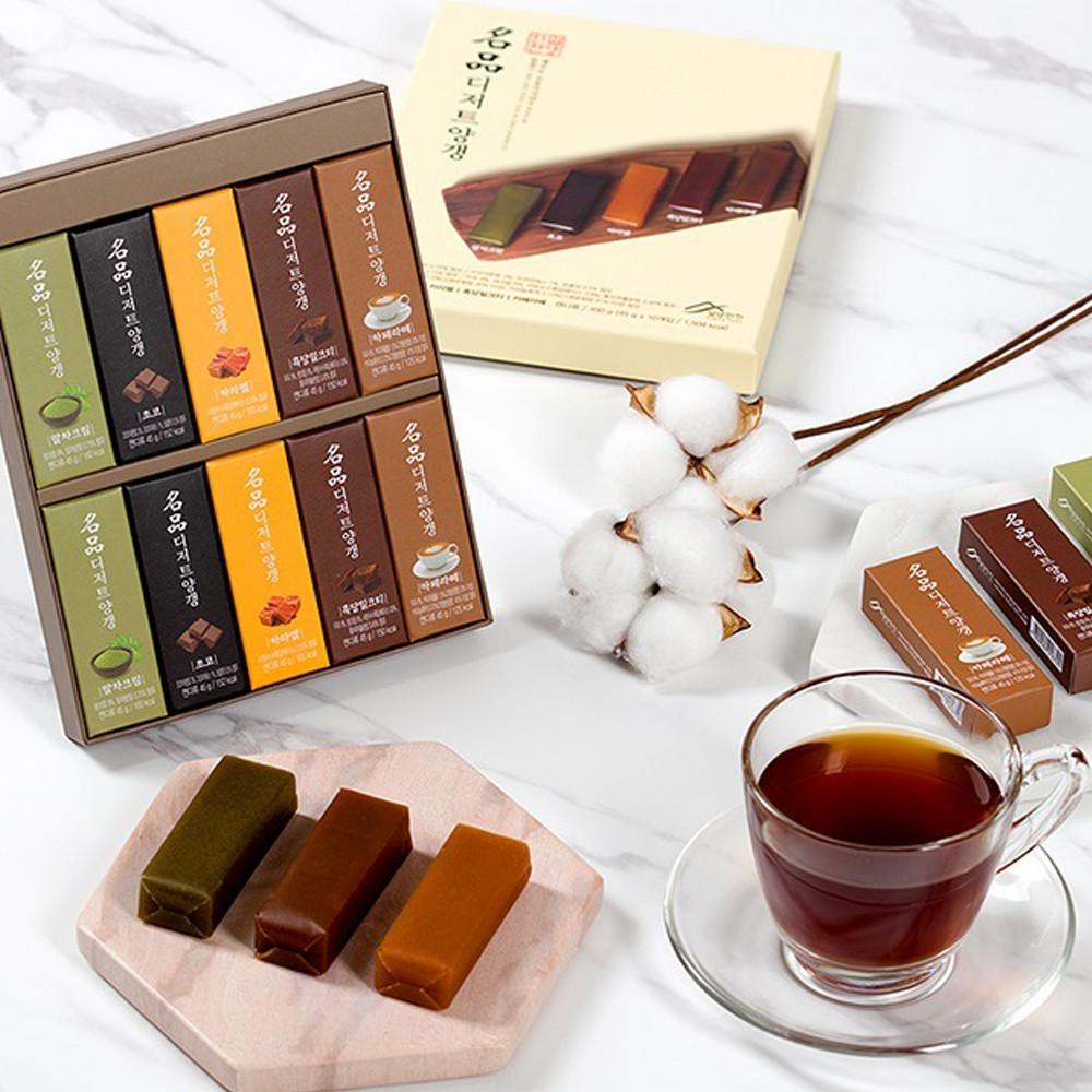 밀양한천 명품 디저트 양갱 선물세트 5가지맛 10개입 퓨전 미니 양갱