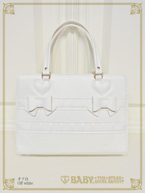 Twin Ribbon Bag - オフ白 White