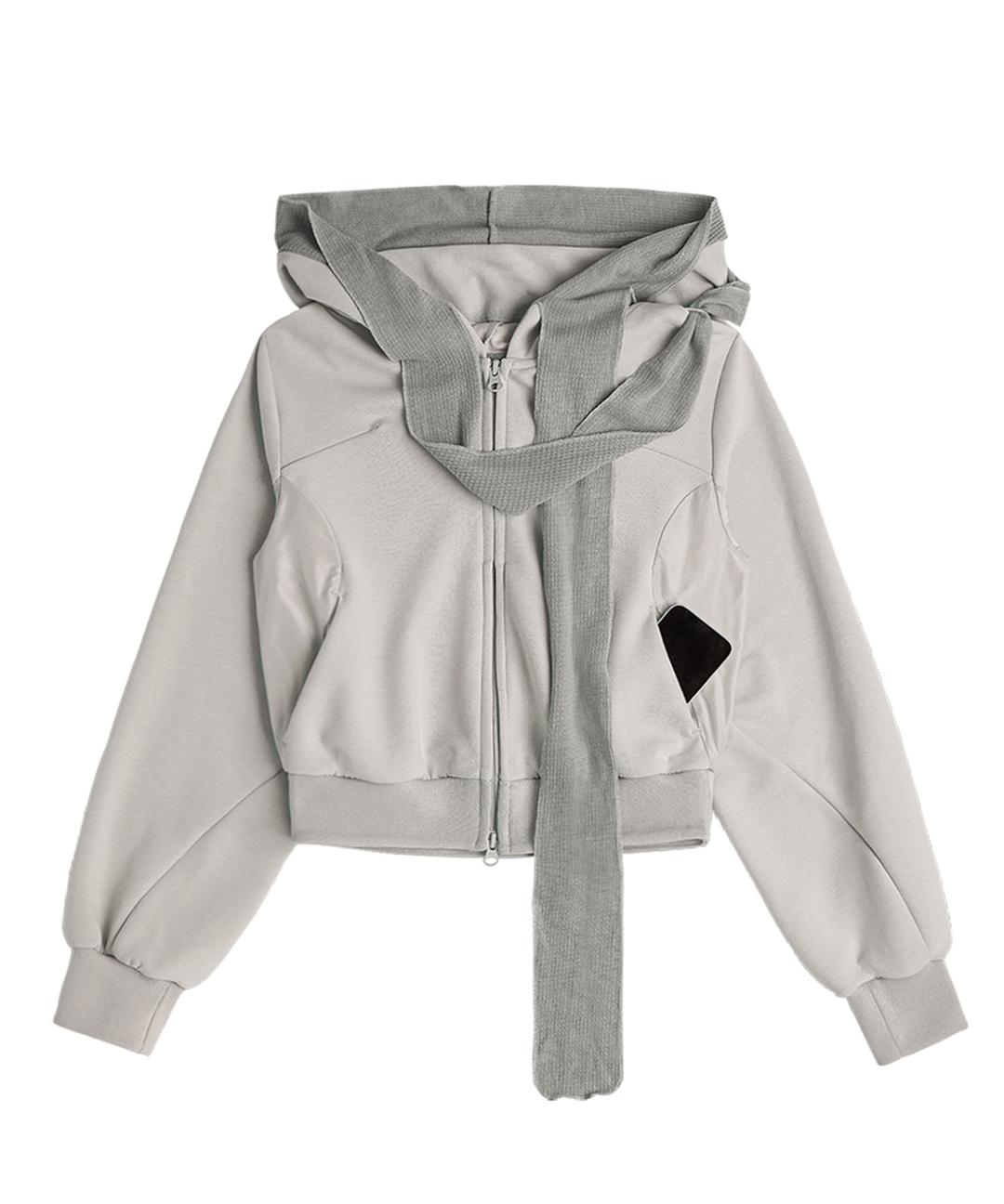 [PREVIEW] Muffler Boxer Crop Hoodie / Beige