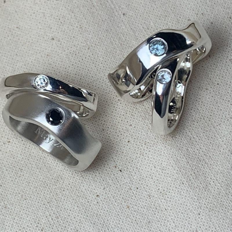 비형태 6mm 원석반지_ silver925