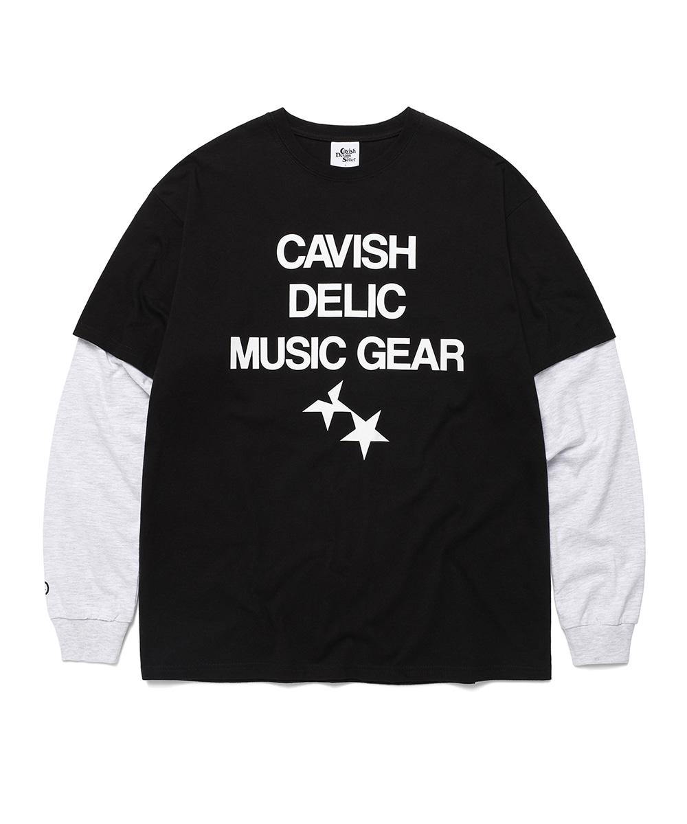DELIC LAYERED LS TEE[BLACK]