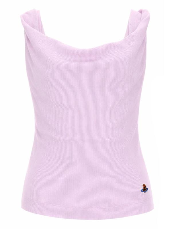 비비안 웨스트우드 핑크 슬리브리스 탑