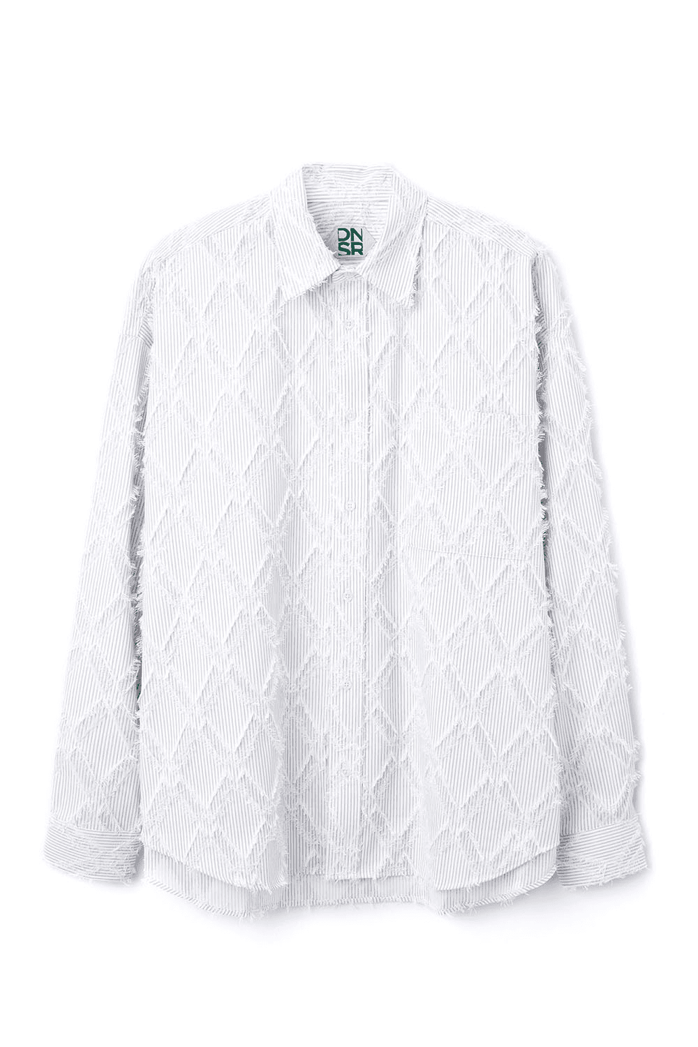 오버사이즈 테슬 셔츠 그레이