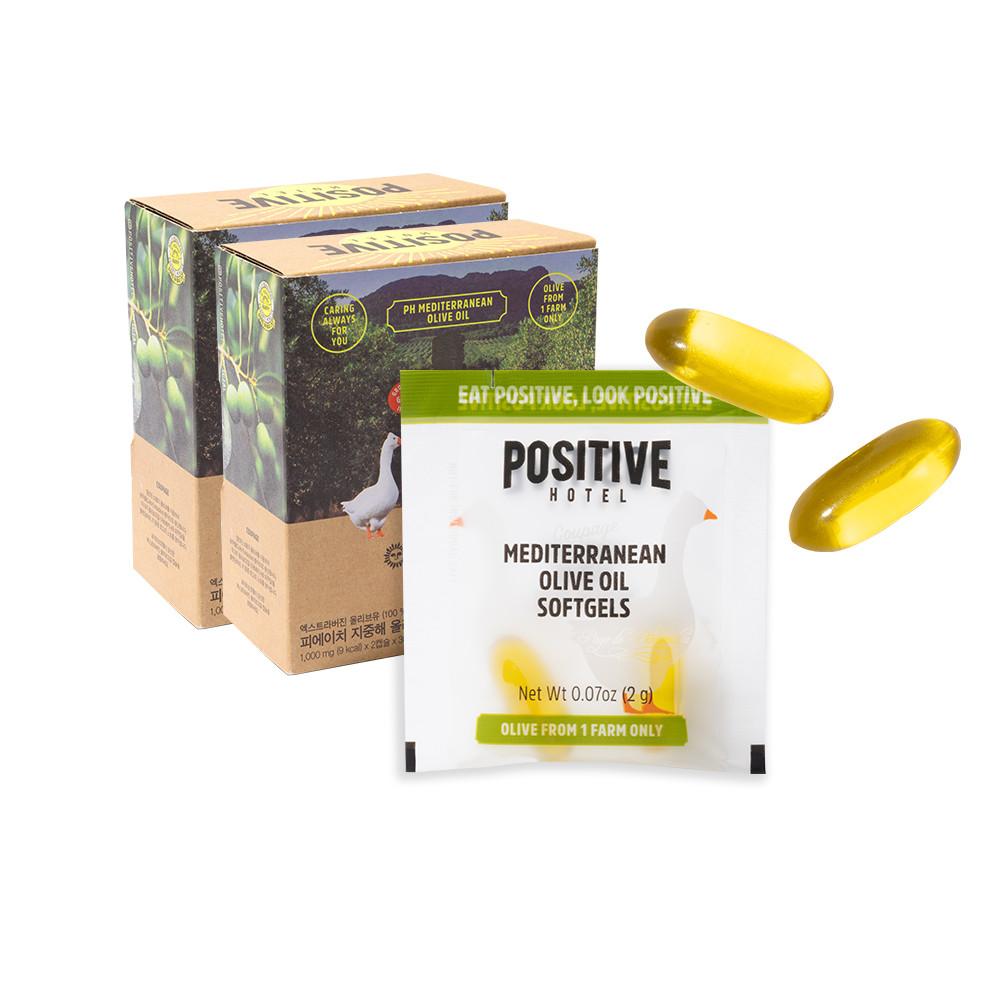 파지티브호텔 지중해 올리브오일 캡슐 쿠파주 2BOX (2g x 60포)