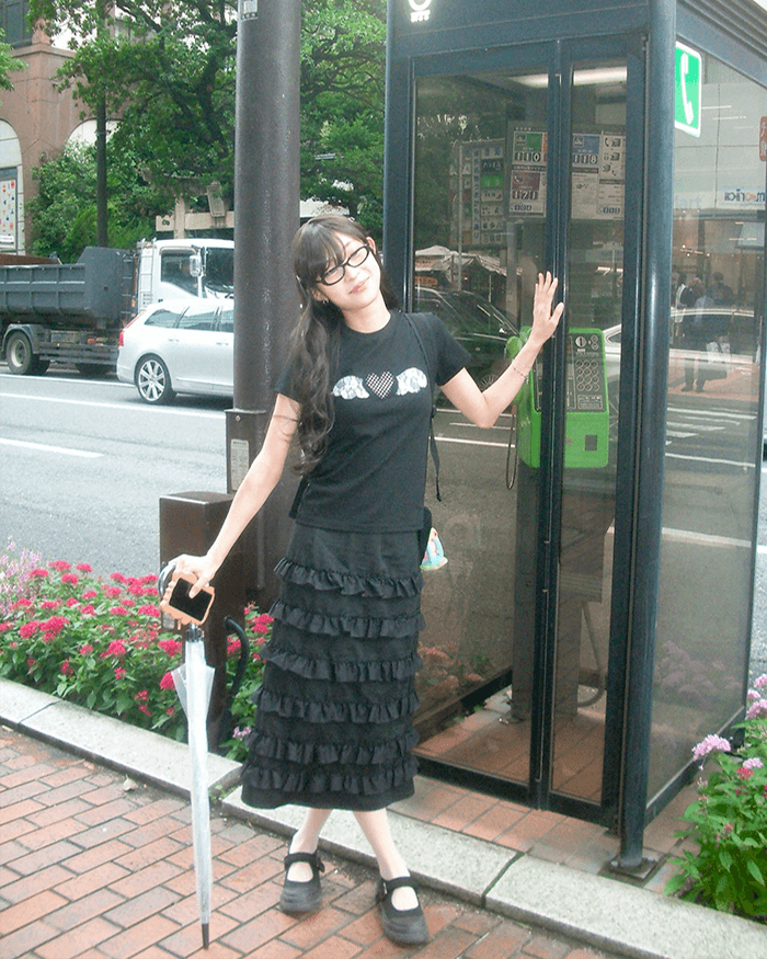 frill long skirt ‎૮ › ༝ ‹ ྀིა
