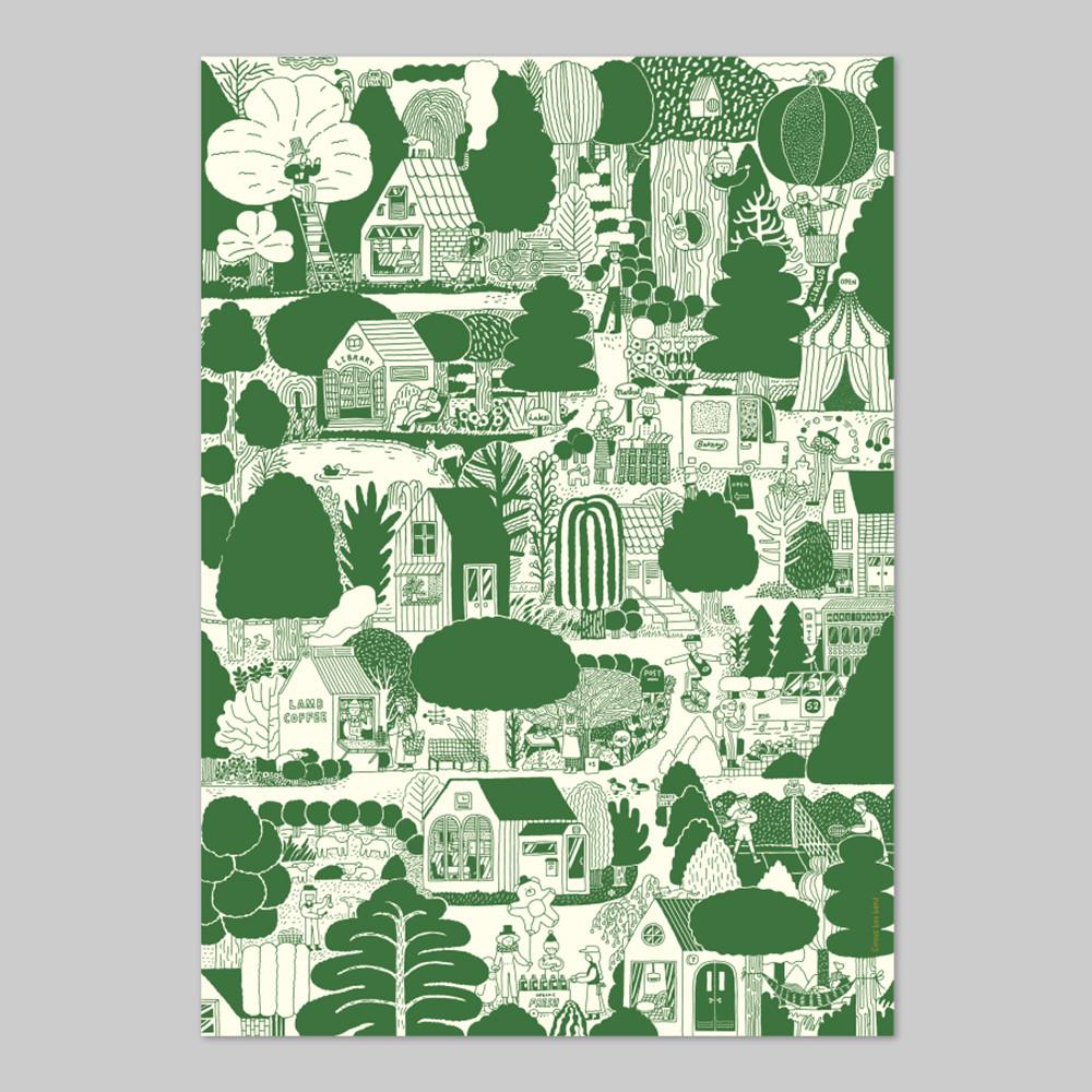 CBB Poster - Forest village ( 2 size )