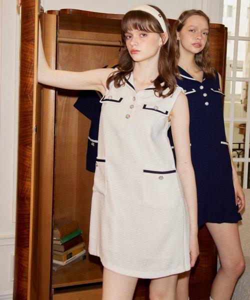Classic Sailor Dress_ Ivory
