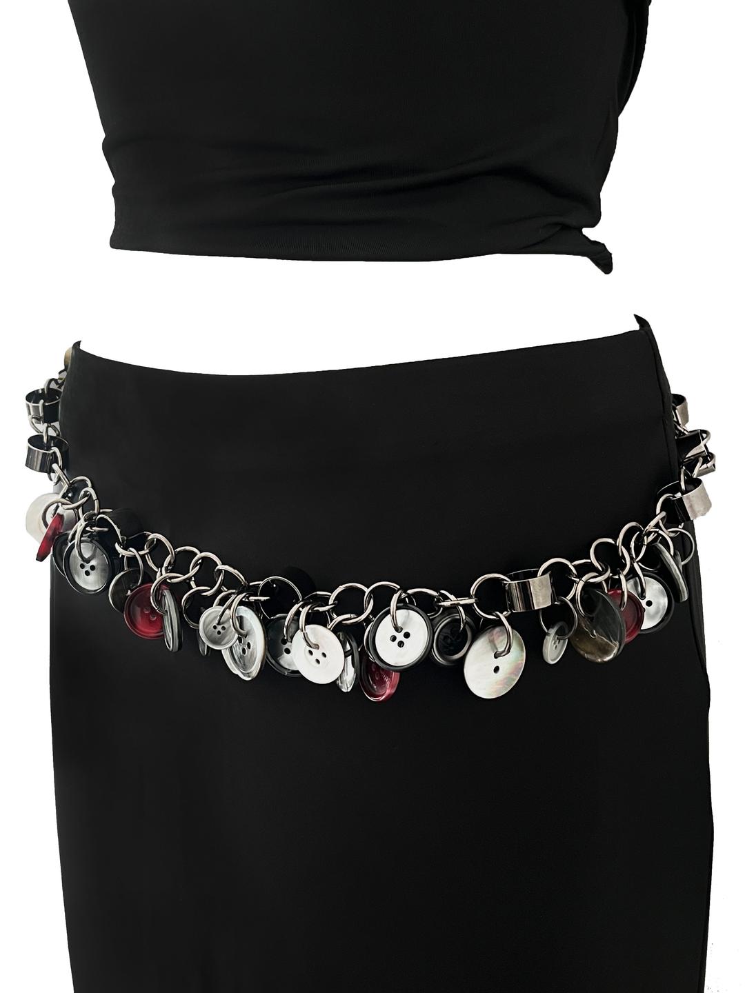 Button Belt & Necklace (2way)