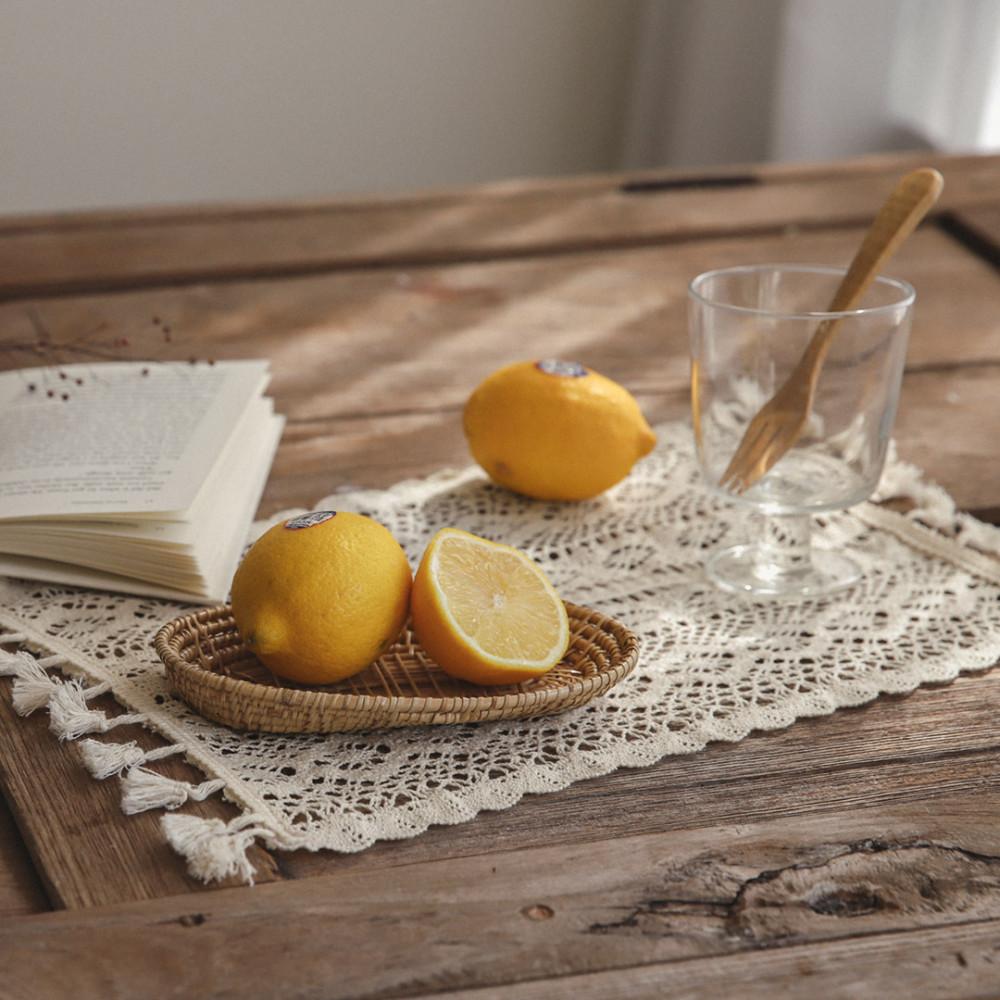 에스닉 빈티지 사각 레이스 테이블 식탁 디저트 매트