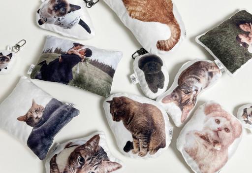 [idus] 극세사 미니 포토 쿠션 열쇠고리 주문제작