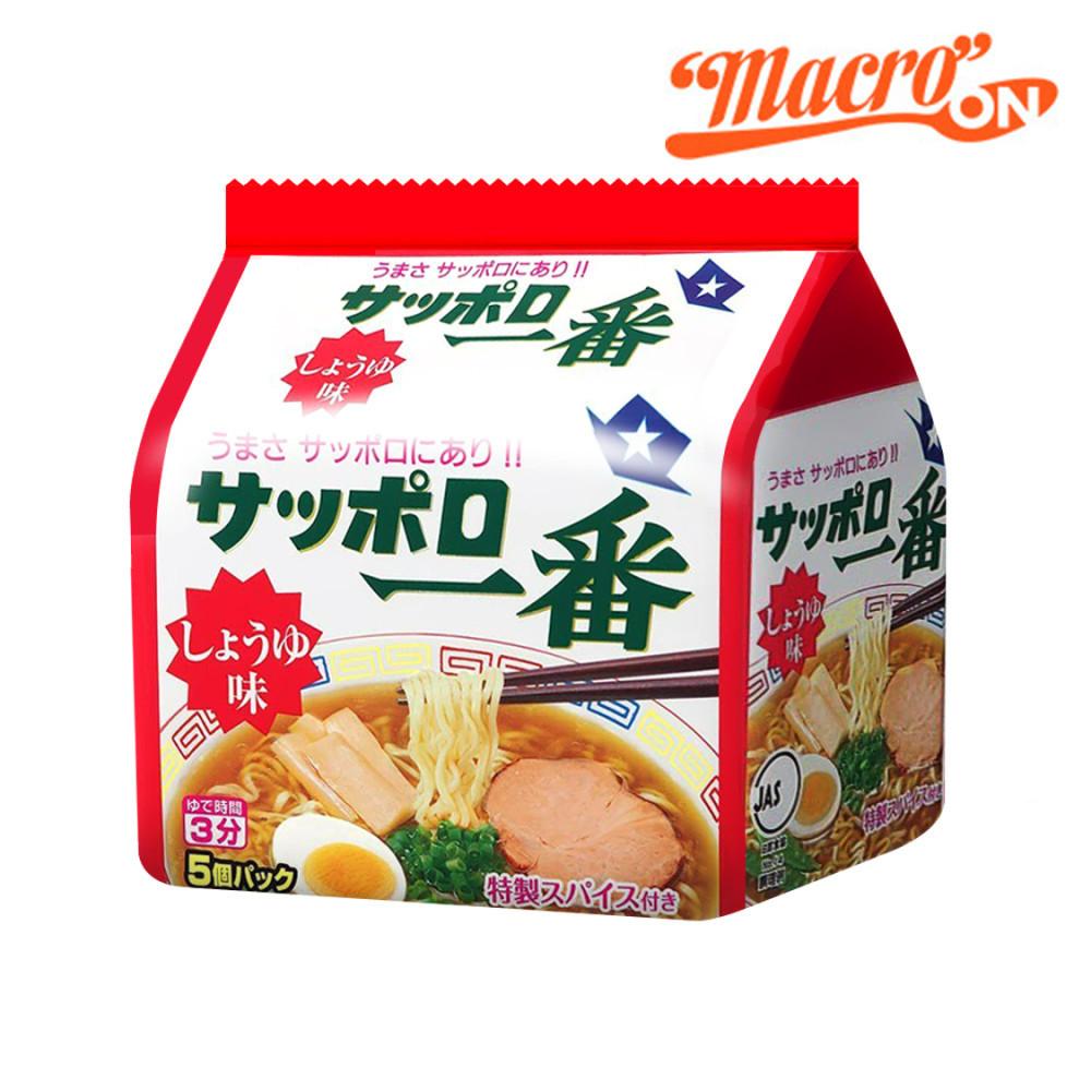 산요 삿포로 간장라멘 간장라면 일본식라멘 5개, 500g