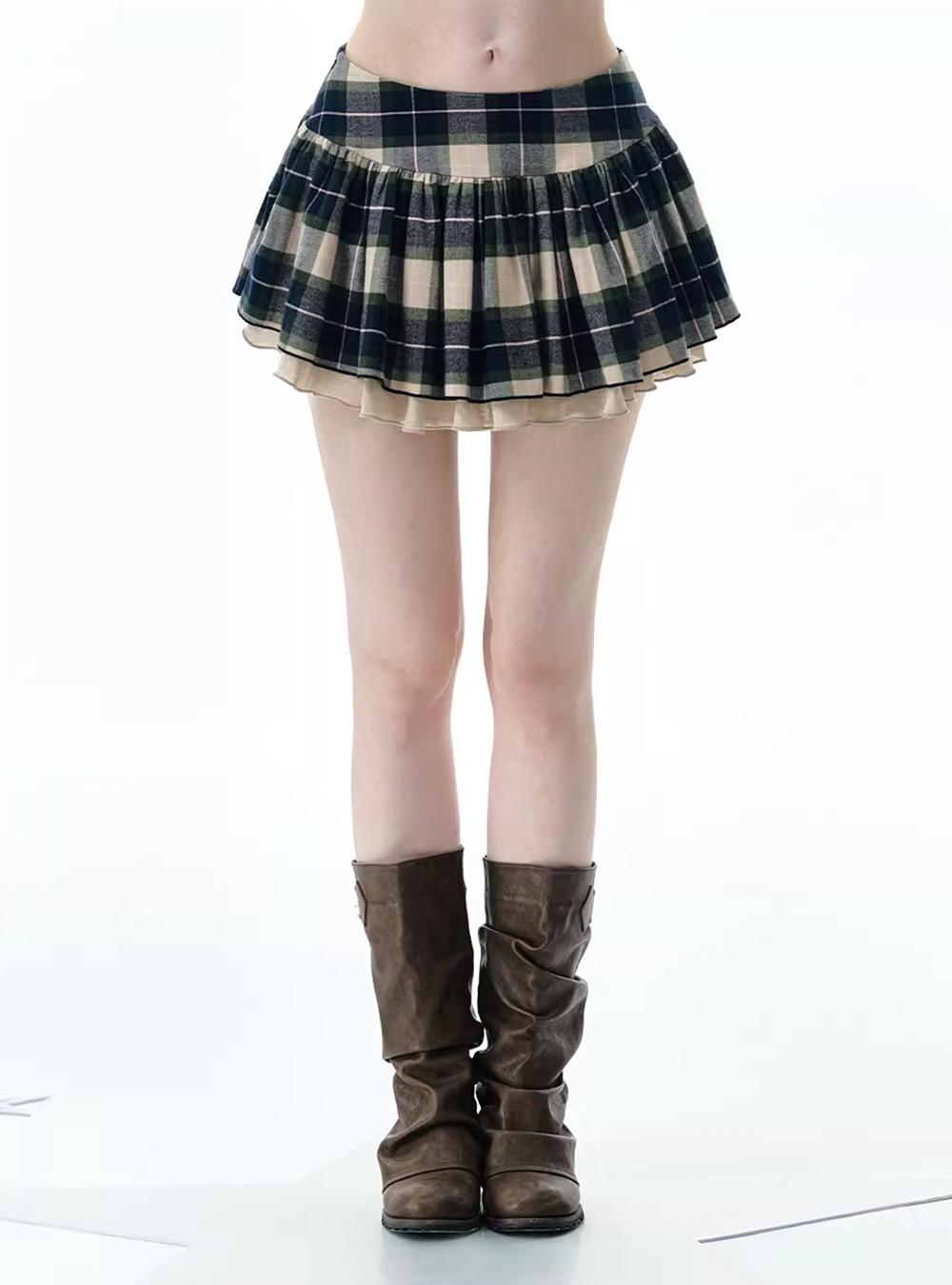 Mellow Plaid Skirt