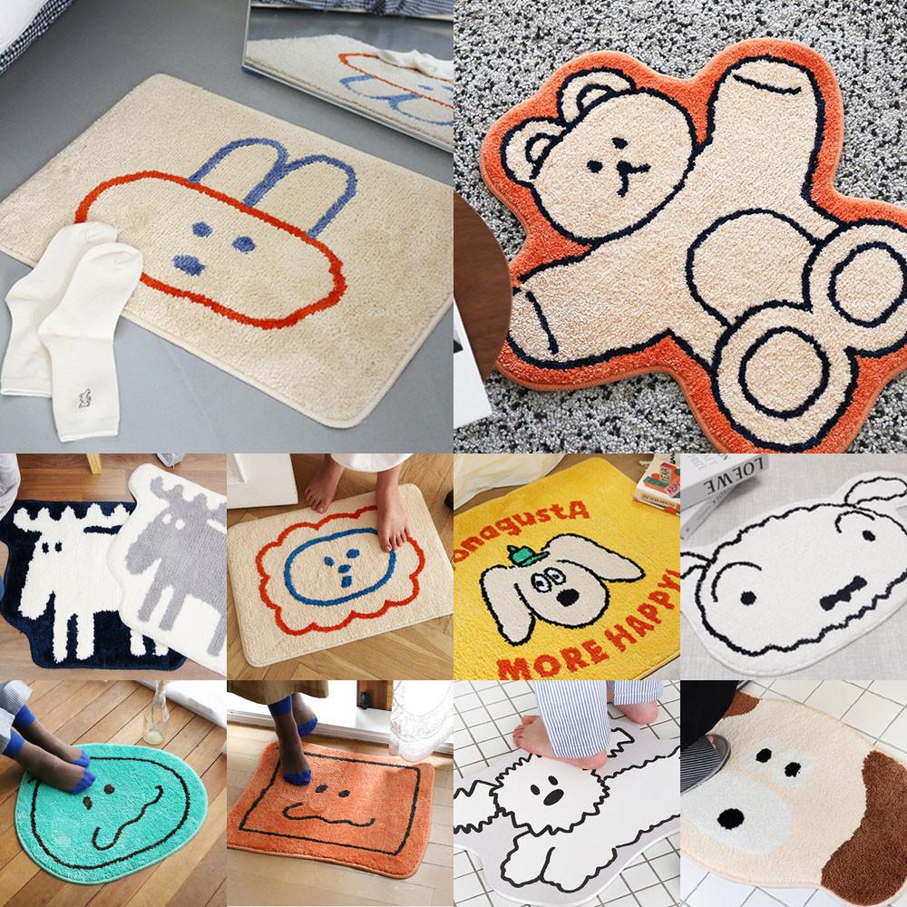 욕실 발매트 화장실 주방 현관 로마네 귀여운 규조토