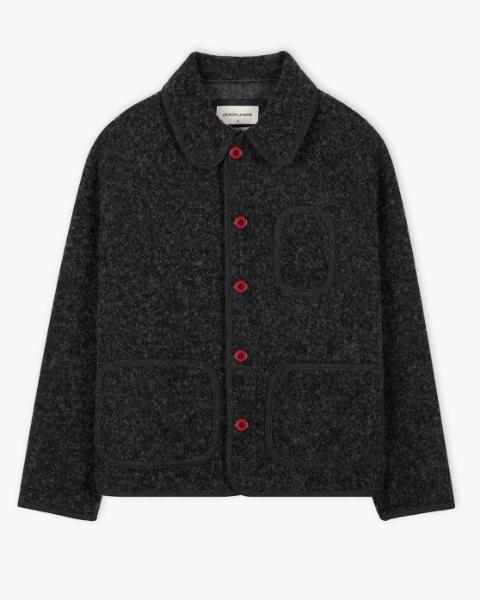 [CHURCHILLROMPER] BOUCLE BEACH JACKET 2 (CHARCOAL)