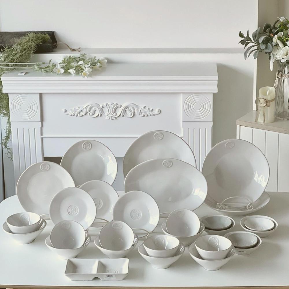 코스타노바 노바 6인식기그릇세트 28pcs 화이트 신혼그릇 예쁜접시 파스타 플레이팅접시