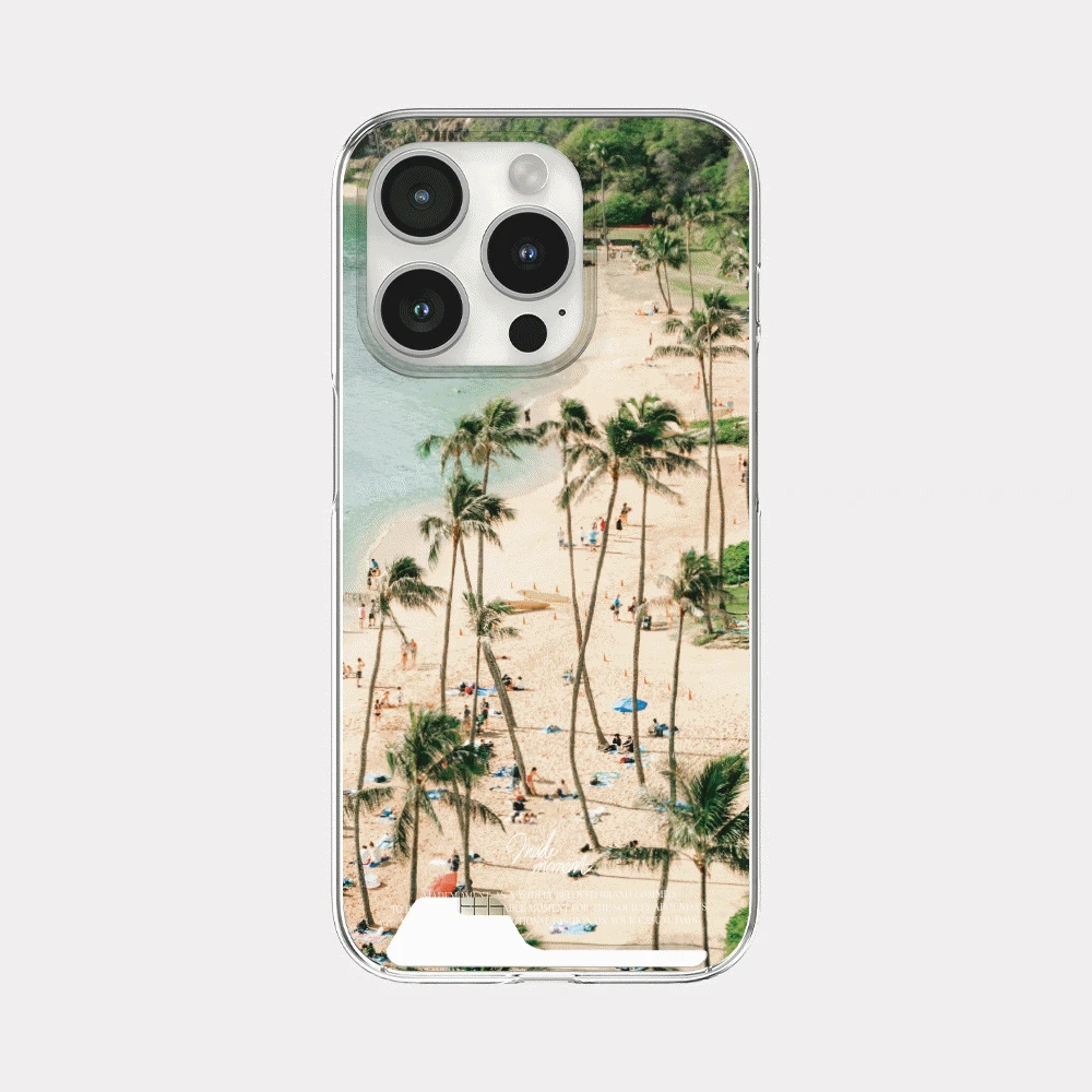 summer breeze 디자인 [투명 카드수납 폰케이스]
