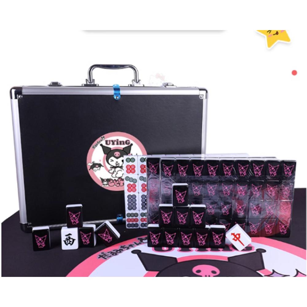 쿠로미 캐릭터 마작 보드 게임 미니휴대용  마작패 접는 가방