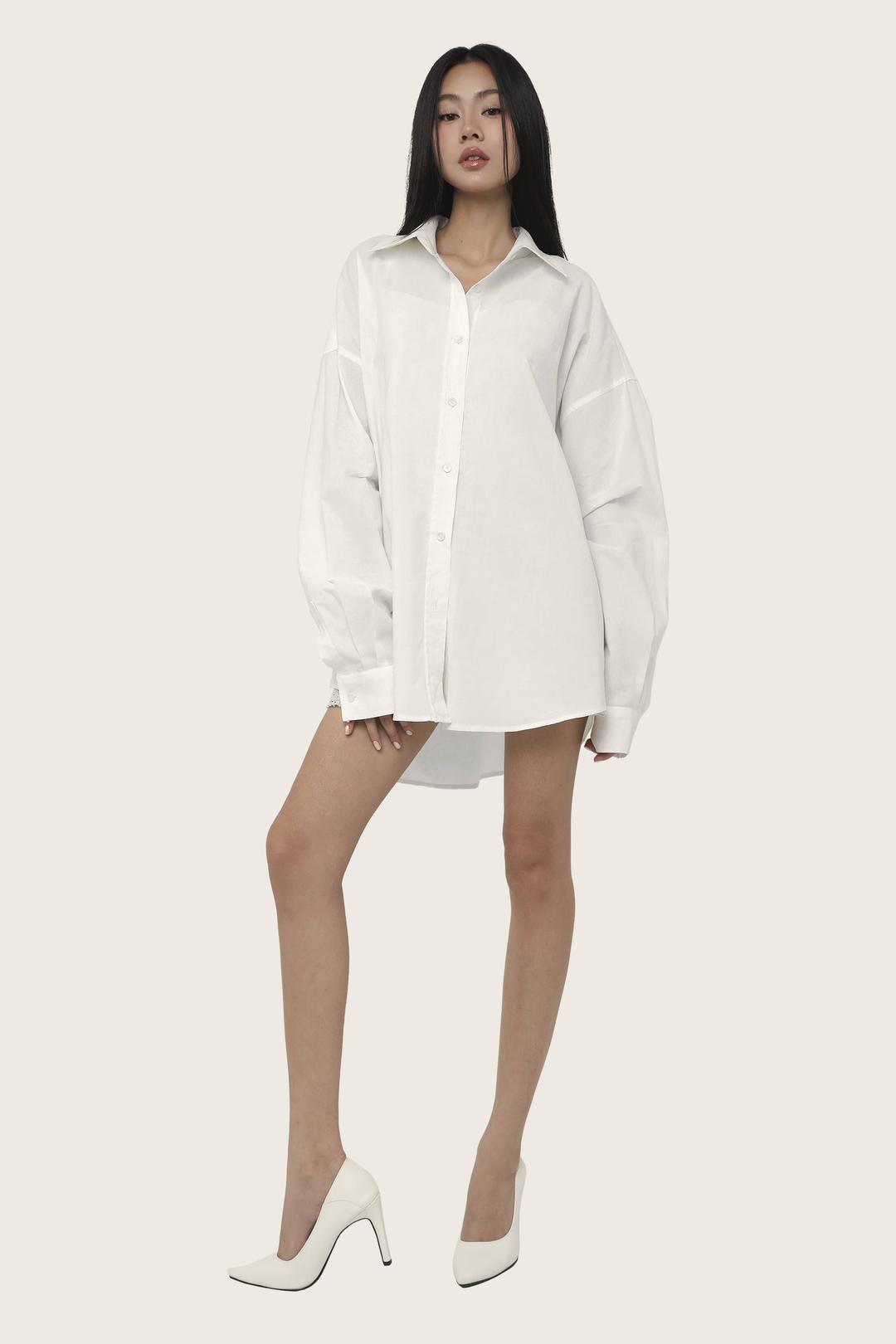 Pure page shirt, White