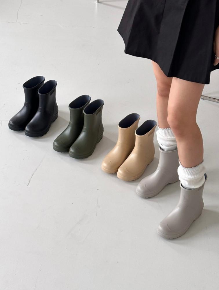 숏 여자장화 가벼운 발편한 레인부츠 ( 4color )
