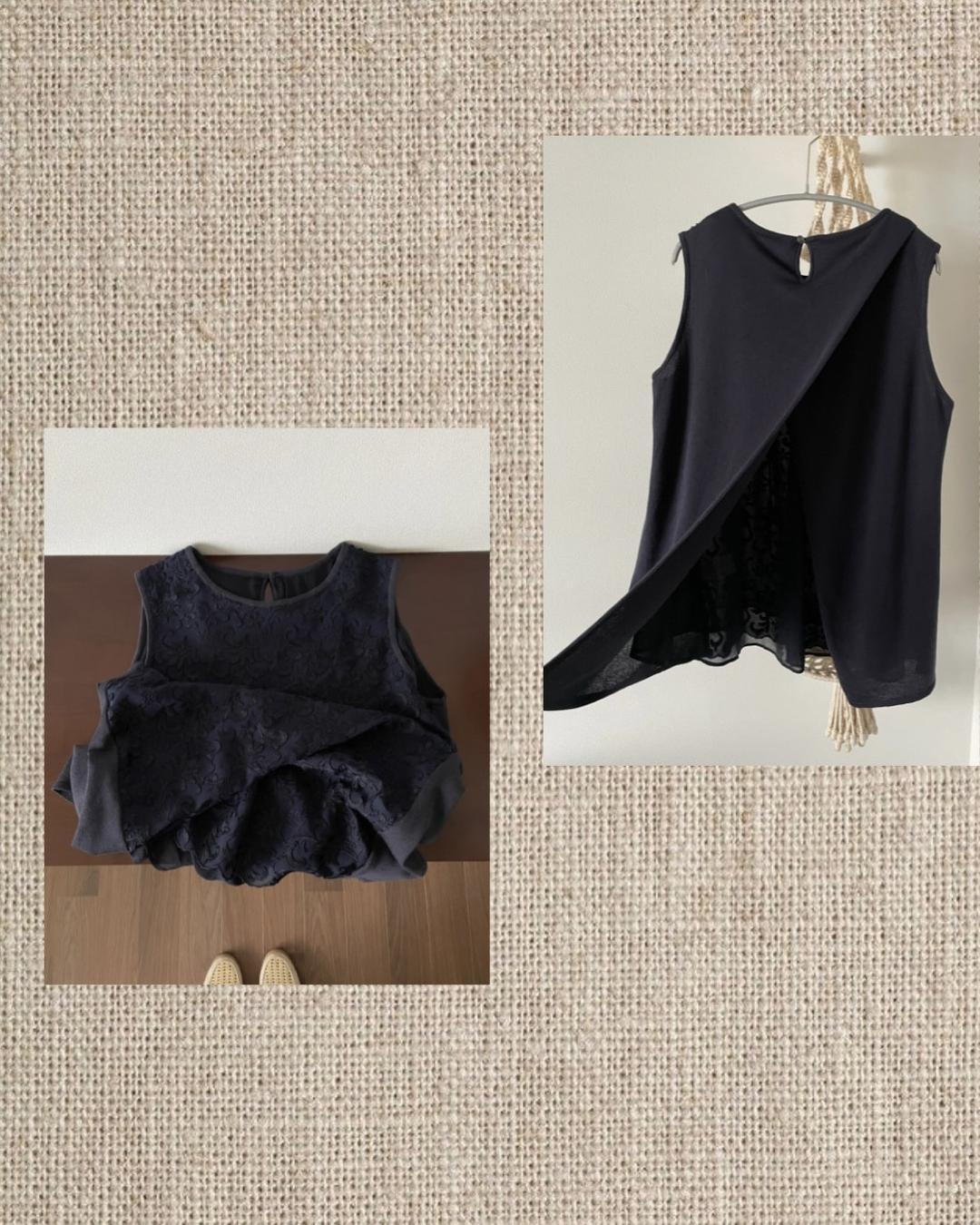 patterned sleeveless