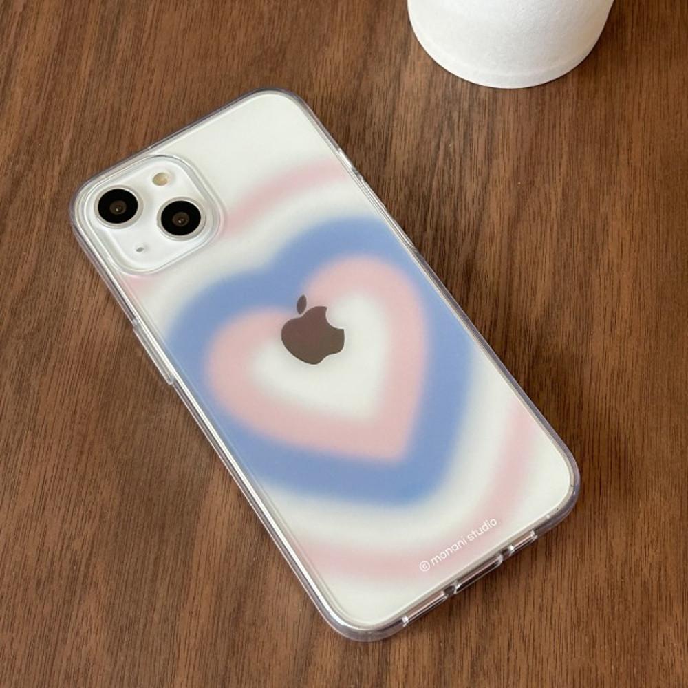 하트빔 투명 젤리 젤하드 핸드폰 케이스