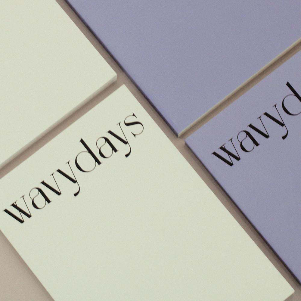 감성 빈티지노트 웨이비 데이즈 노트 L 6종 모눈 유선 메모 스크랩북 비온뒤