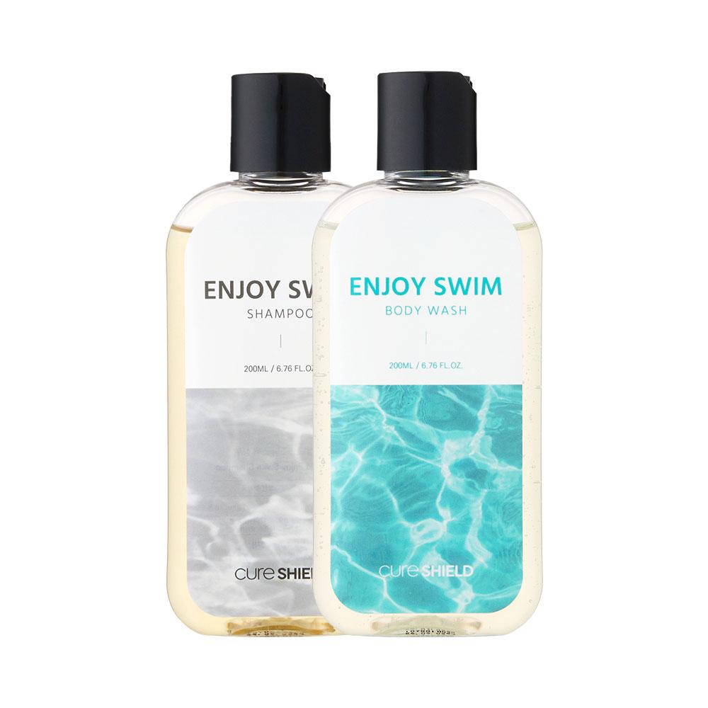 인조이스윔 염소 케어 수영샴푸 수영바디워시 세트 200ml+200ml
