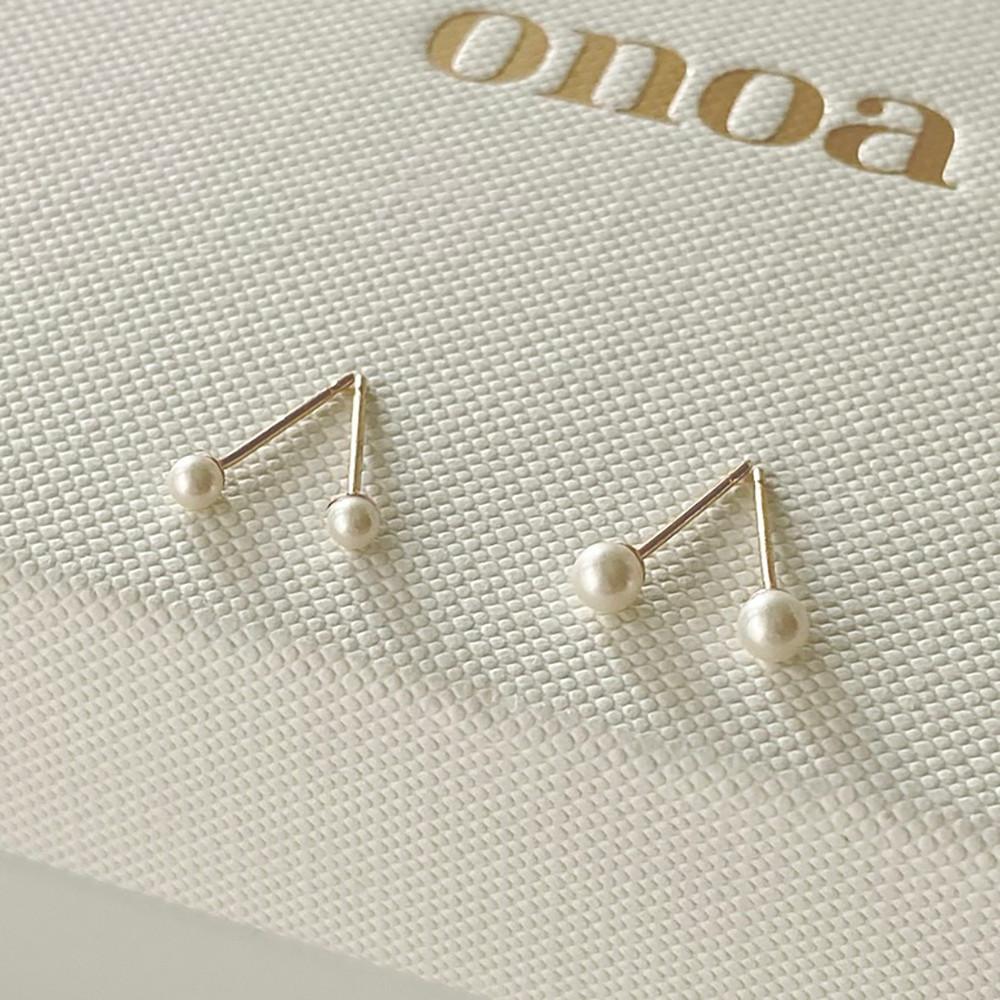 미니 진주 귀걸이 - 초미니 금귀걸이 2mm 3mm