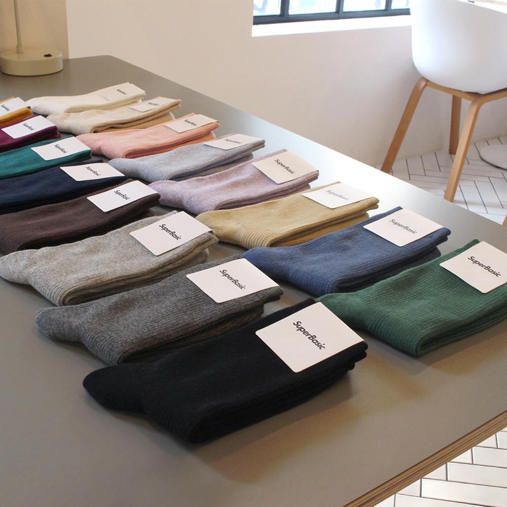 1290 남녀공용 골지 양말 8켤레 (30색상)