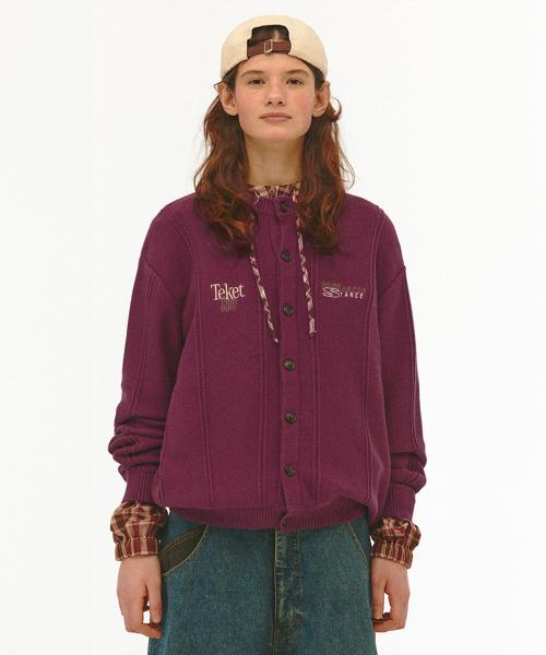Happenstance Cardigan Burgundy