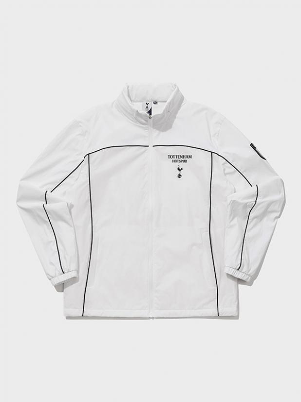 [토트넘] 파이핑 윈드브레이커 자켓_화이트