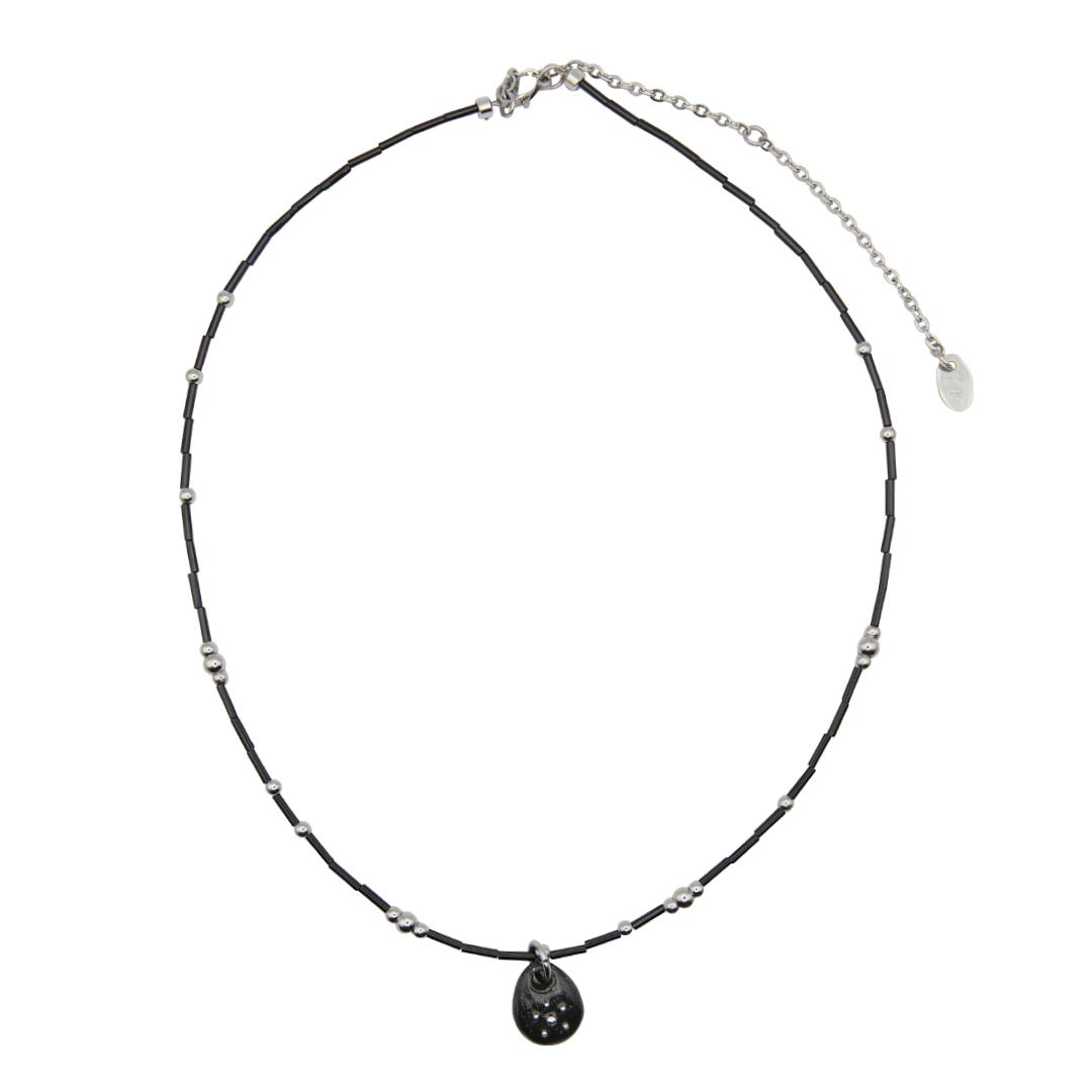 stardust necklace-black