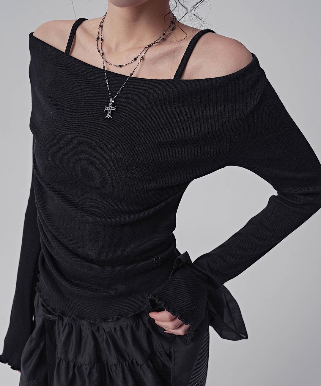 어반드레스 레나 레이어드 니트 티_6Colors