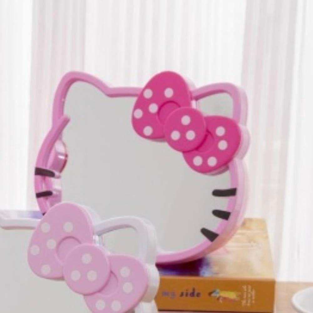 산리오 헬로키티 탁상용 수납 거울 (푸시아핑크)