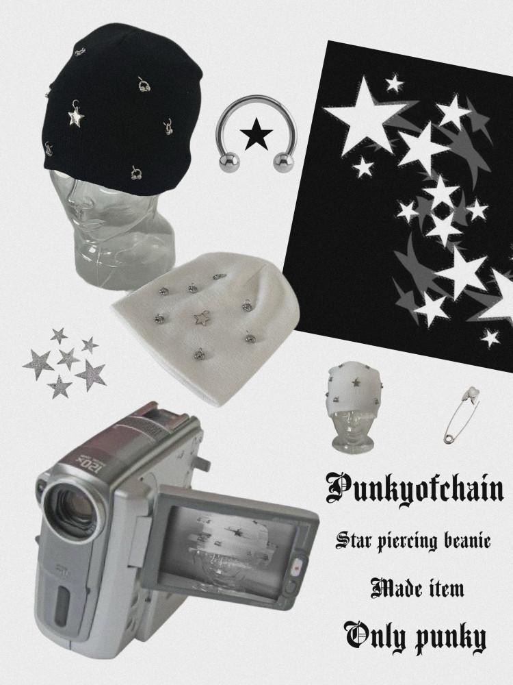 Star piercing beanie|스타 피어싱 비니(MADE)