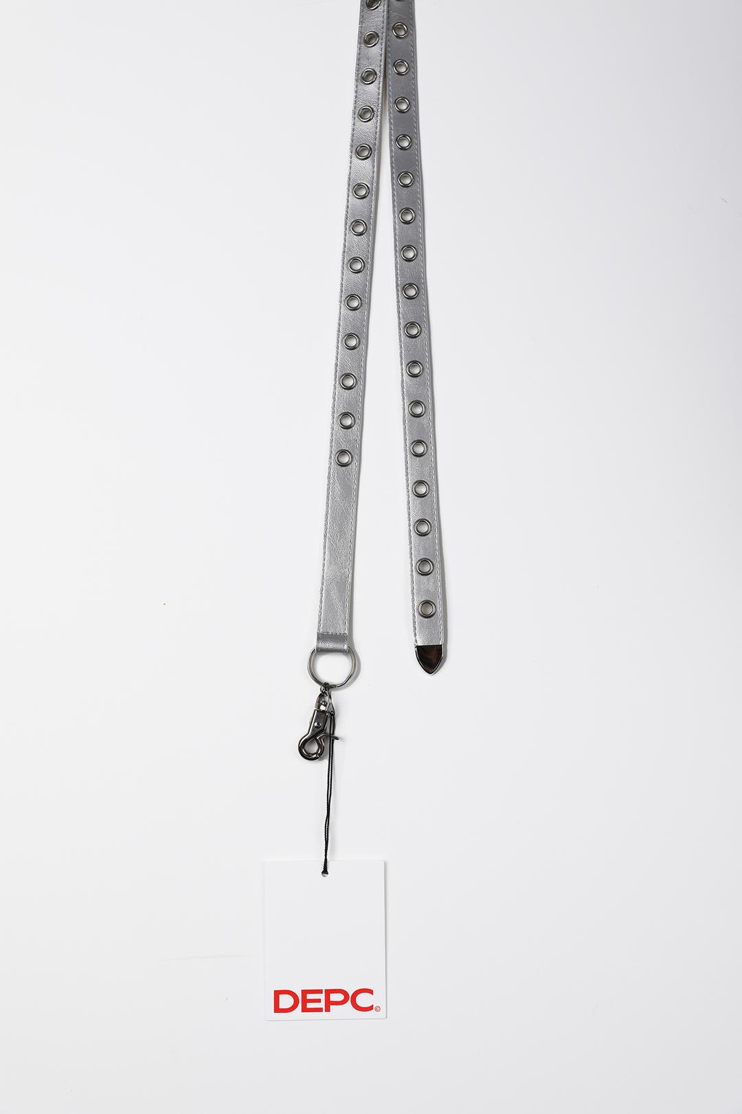 SLIM EYELET BELT (SILVER)
