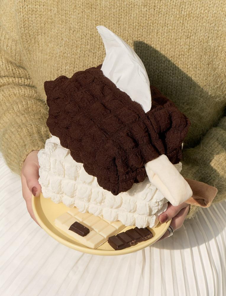 헤이유드 초콜릿 티슈케이스 휴지 커버