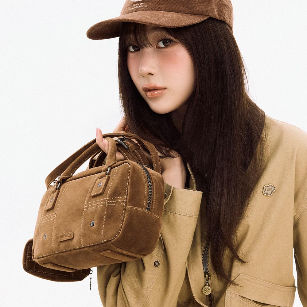 [지젤 착용]우먼스 스퀘어백 브라운