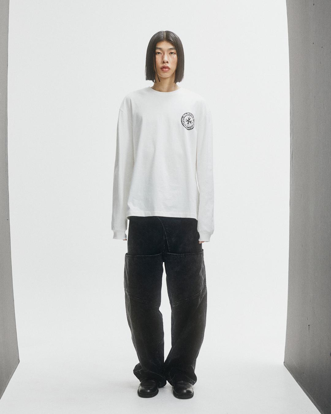 Hurt Logo Long Sleeve (WHITE)