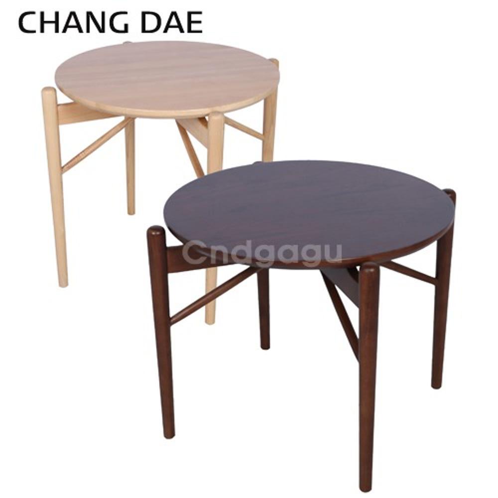 IT117 무늬목 원목 원형 탁자 테이블 거실 소파 카페 업소용 인테리어 테이블