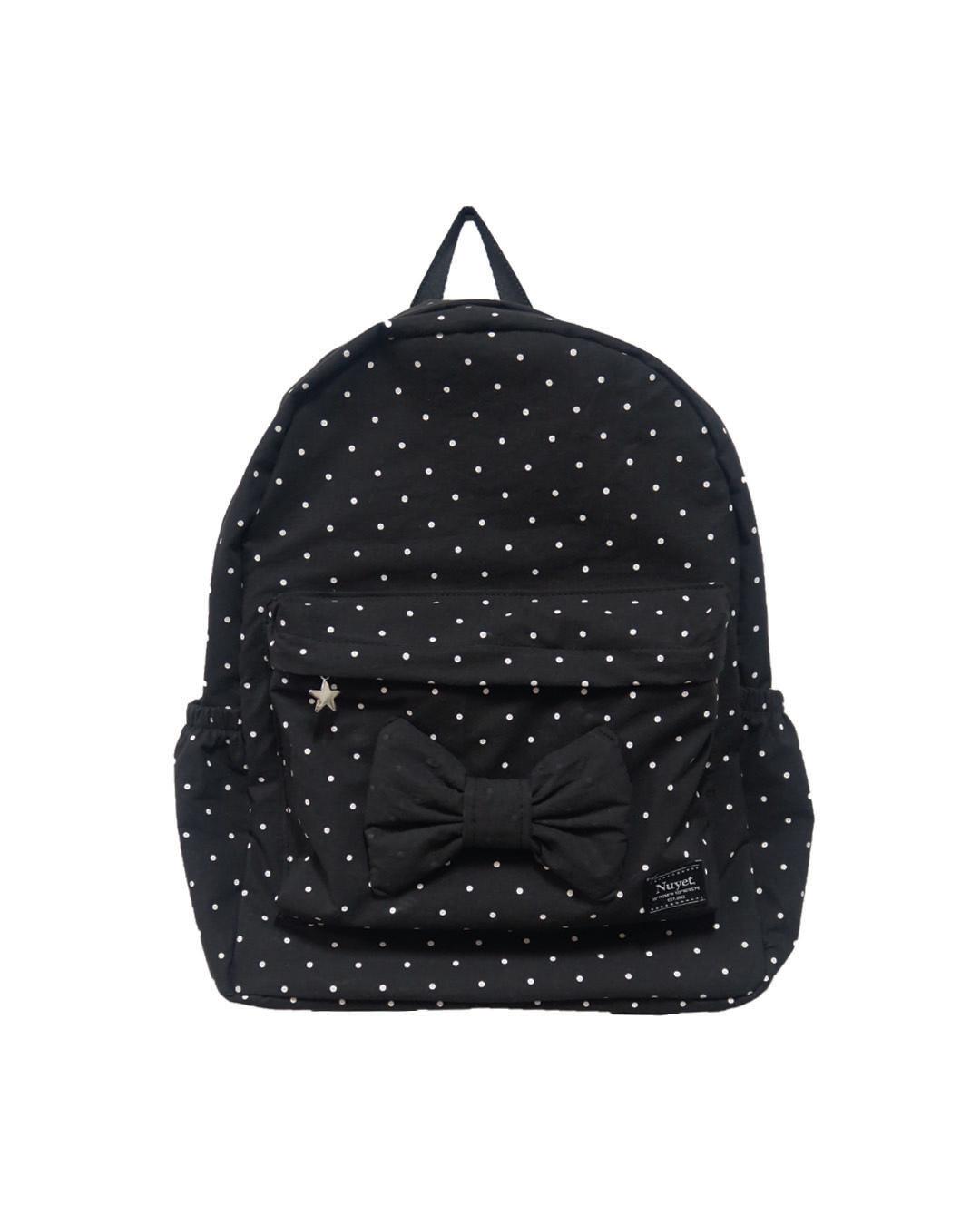 Polka dot ribbon backpack