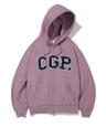CGP 아치 로고 후드 집업_인디핑크