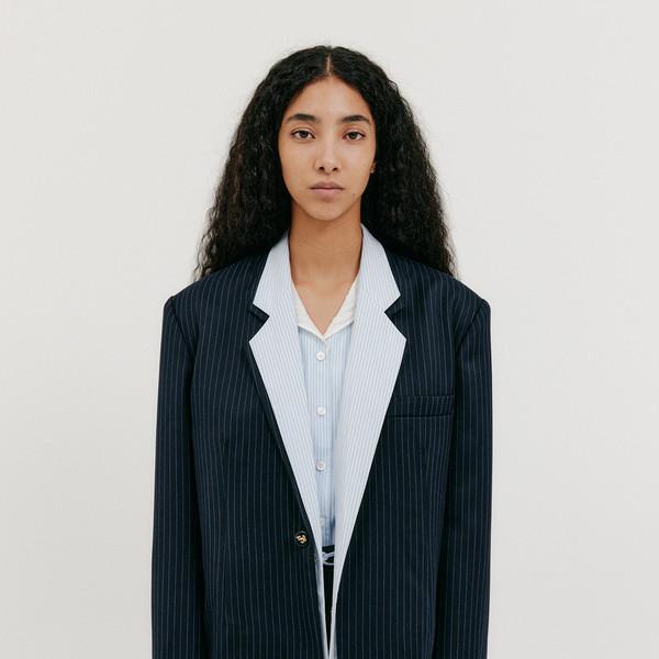 Layered Jacket - Navy