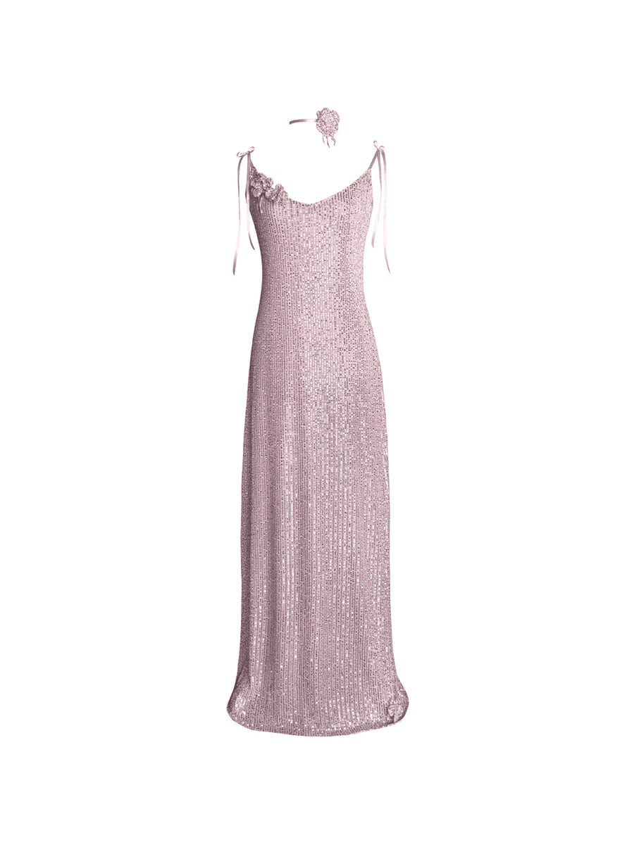 'Siren' Gown and Ribbon Choker